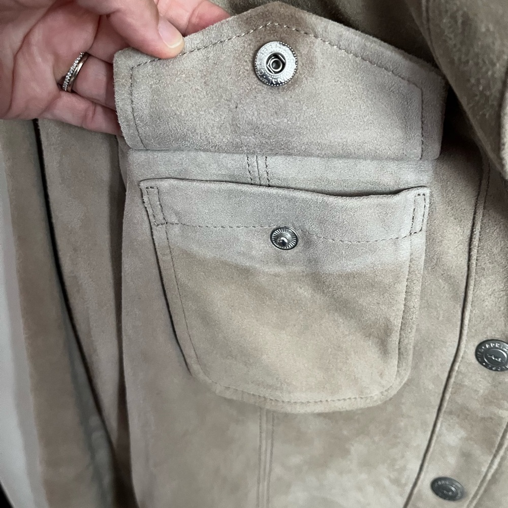 Adriano Goldschmied 100% Lamb Leather Tan Jacket, Women’s Size: XS - Picture 12 of 14